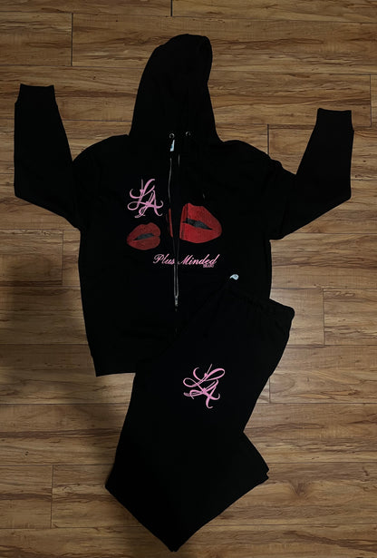Zip-Up Full Sweatsuit set