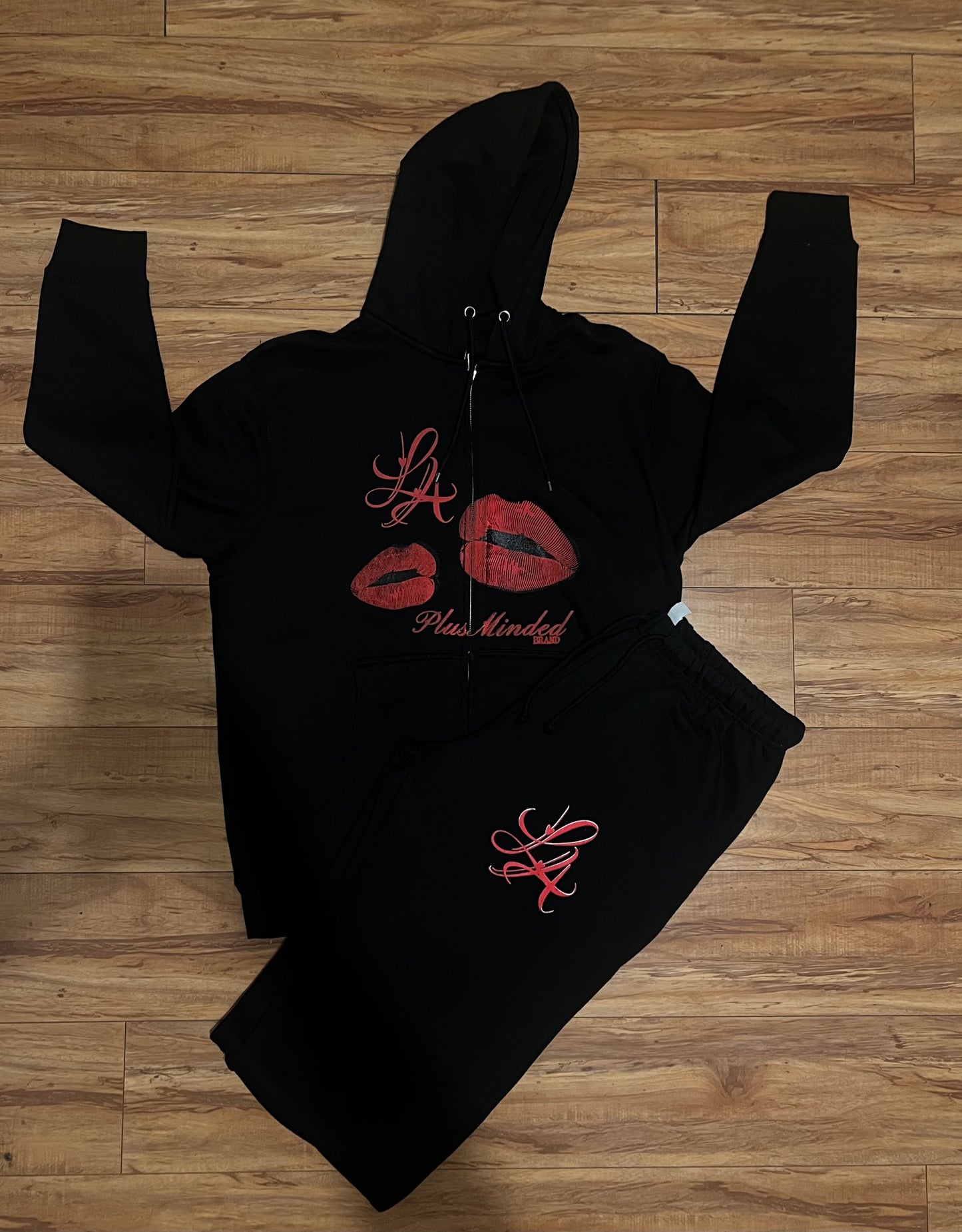 Zip-Up Full Sweatsuit set